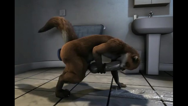 Otter using dildo by his tail HD by h0rs3