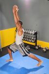 Ebony hunk ATK Polish strips at the gym and shows his athletic