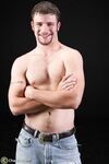 Gay model with a goatee Bryant strips his clothes & undies to