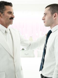 Tiny twunk James gets his asshole demolished by his gay stepdad Cox