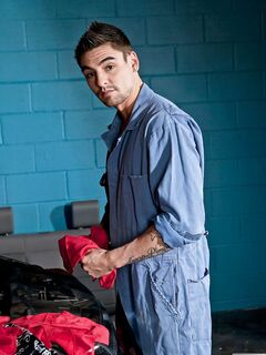 Horny gay Johnny Torque gets his ass stuffed by cute car mechanic