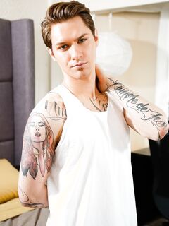 Inked gay friends Zak Bishop and Casey More screw hard in a