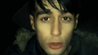Swallowing your cum and licking condom you fucked me with POV
