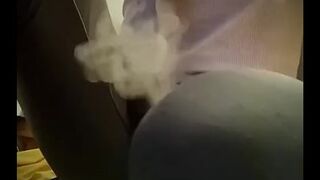 Sacando nubes de ice por las bolas uffff