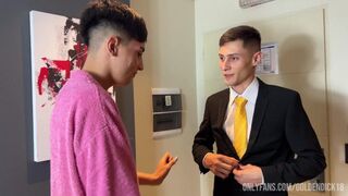 Missionary knocks on the door of a young dude addicted to cock