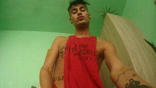 Kissing camera - touching lens with lips, cock, cum on camera lens