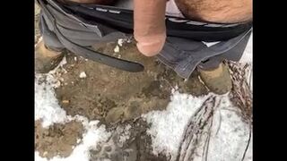 Peen in the snow