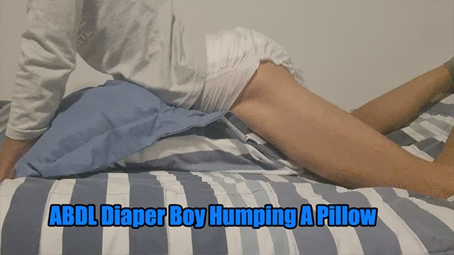 ABDL Diaper Twink Humping A Pillow
