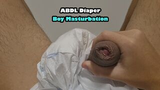 Diaper ABDL Twink Masturbation