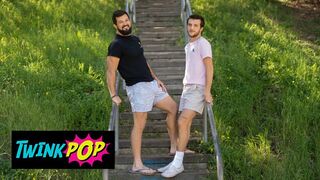 TWINKPOP - Griffin Loves Stretching His Submissive Muscular Boyfriend Brysen's Butt Hole