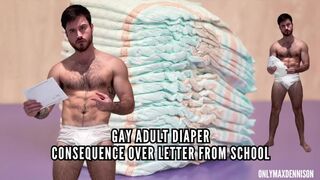Gay adult diaper consequences over letter from school