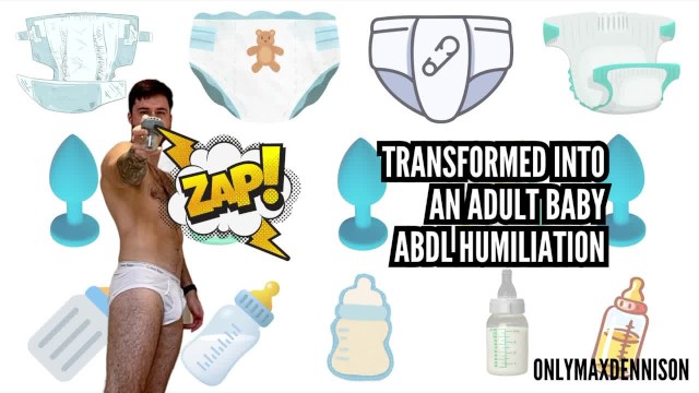 Transformed into an adult baby - ABDL humiliation
