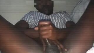 Cute Black dude from Twitter @Jake_dsl stroking, edging and playing with his