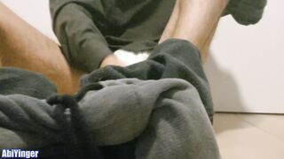 Bro Loves To hide his nappy under his Work Uniform