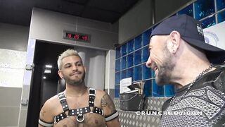 fucked in sling by a hot latino twunk dominant with BDSM action