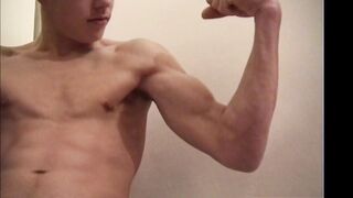 POV teen boy shows his bum and hard abs by EastBoys
