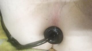 Inflatable dildo and cum