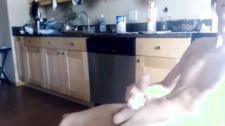 Twink Wanks His Huge Cock