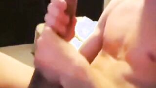 Skinny Twink Strokes His Big Cock Solo