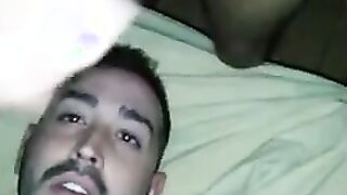 Hunk Latin Amateur Blowjob