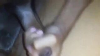 Big-Cock Black Gipsy Amateur Cums on Twink
