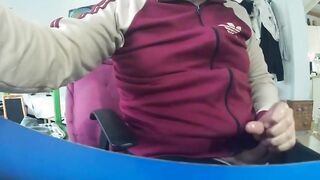 Big-Cock Bear Masturbating on Webcam