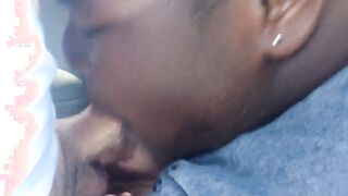 Chubby Gay Interracial Blowjob in Public