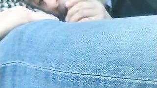 Daddy Sucks Big Cock Outdoors