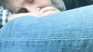 Daddy Sucks Big Cock Outdoors