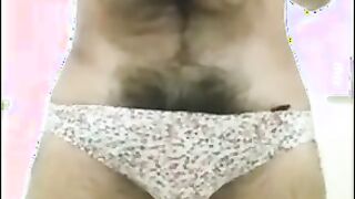 Muscle Man Strokes His Big Cock and Flexes