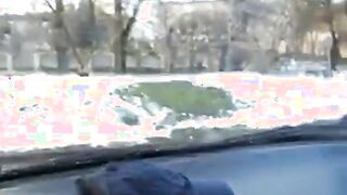 Wanking in the Car