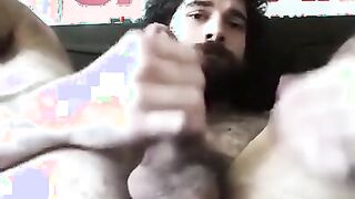 Bear Fingers His Hairy Ass