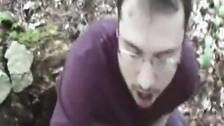 Bear Cub Blows a Load in His Mouth and Swallows