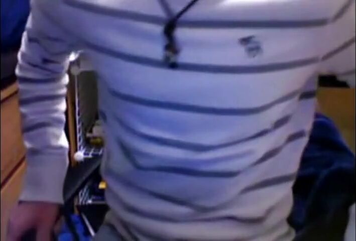 Skinny College Twink Strips and Jerks Off After Finals