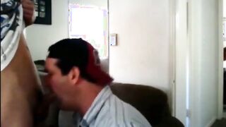 Old Man Sucks Big Dick of a Young Man