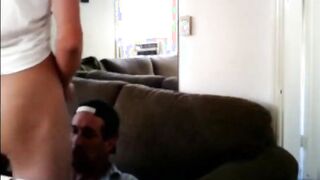 Old Man Sucks Big Dick of a Young Man