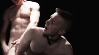 Aroused old DILF bareback fucks hunk teens asshole