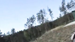 Outdoor Handjob Overlooking the Highway