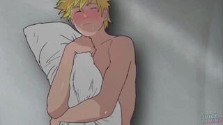 Naruto has an erotic dream and ends up rubbing his cock on