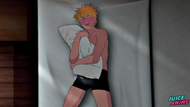 Naruto has an erotic dream and ends up rubbing his cock on