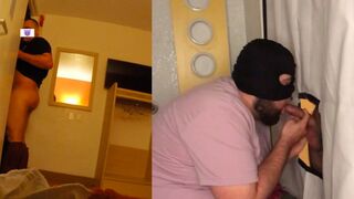 Str8 married man with bubble butt gets drained at glory hole