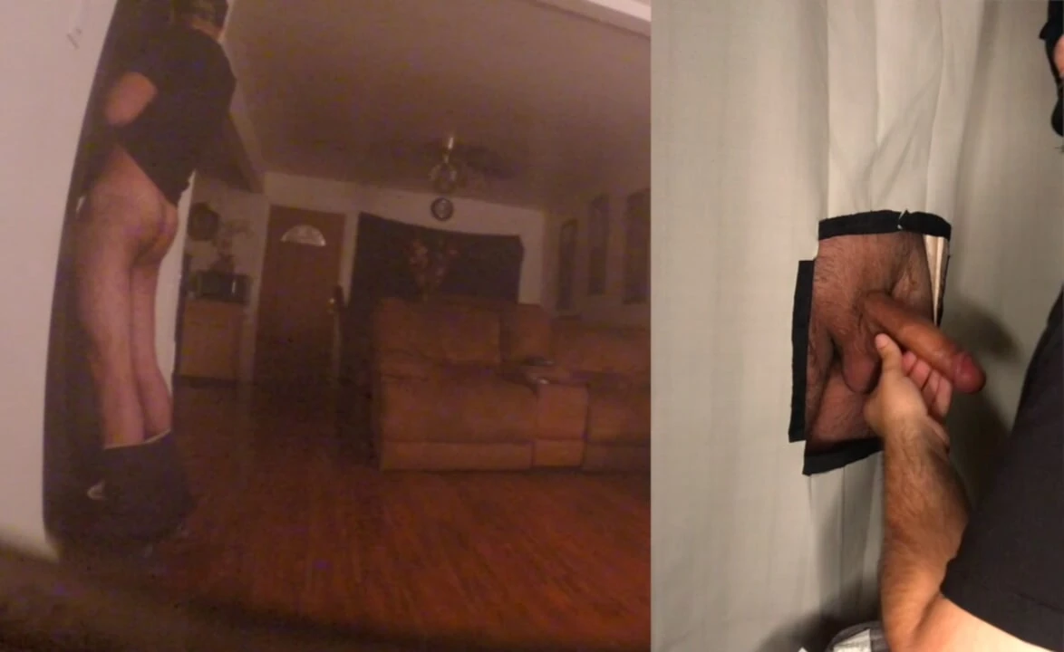 Sucking Straight Latin dick at my glory hole