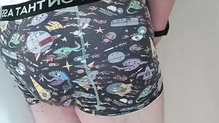 Cumshot in full Nappy