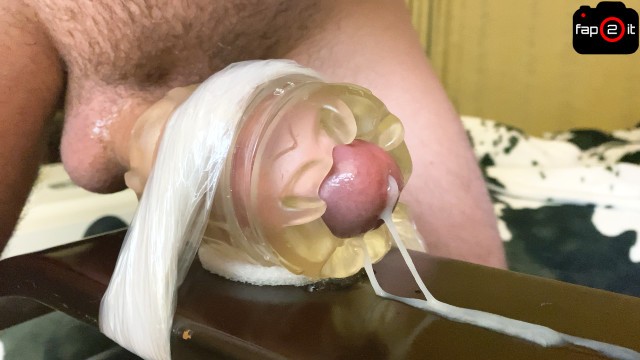 Intense Bro Orgasm while Screwing Fleshlight with Moans and Dirty Talk until