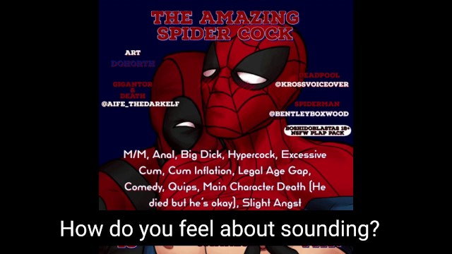 Deadpool gets fucked by Spiderman's gigantic dick