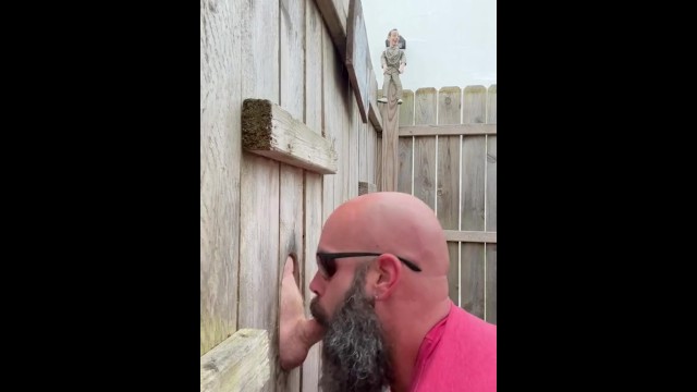 Thick Cock Bear Feeds me a Load at Outside Gloryhole