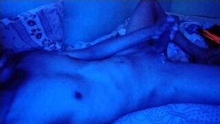 I masturbate in my room with the let lights and I get