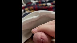College Mexican Strokes His Dick With Family Dreaming next room over