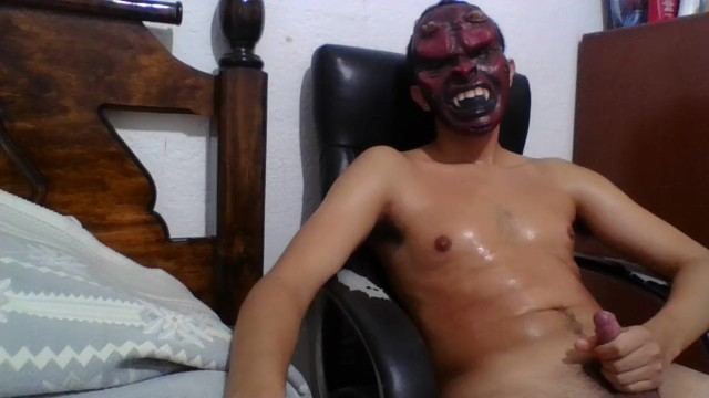Cute hot sweaty mexican wanks his beautiful dick