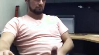 Big-Cocked Amateur Jerks Off